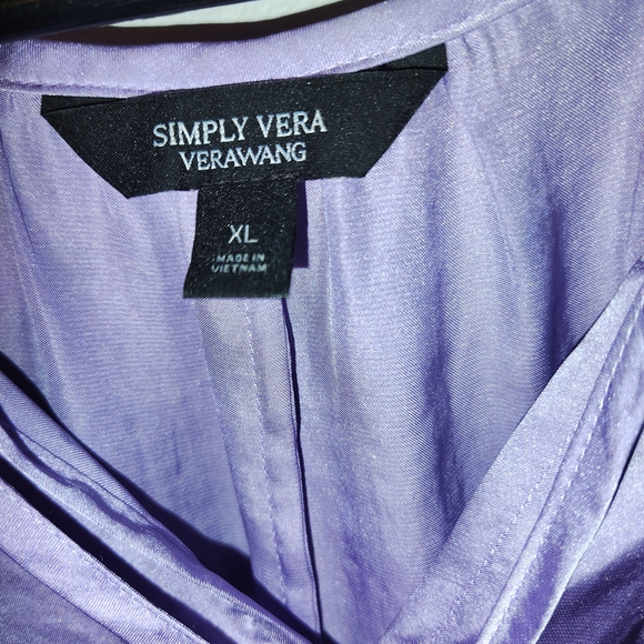 Simply Vera Vera Wang Lavender Blouse - Picture 3 of 3